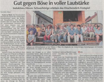 Drachenstich - Ungetrübter Genuss des Spektakels dank FM-Anlage